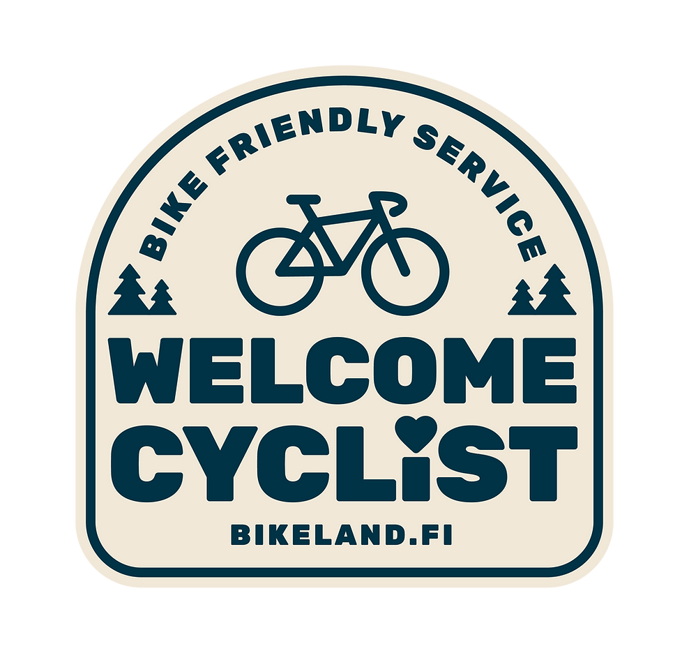 Welcome Cyclist – Bike Friendly Service -tunnus, bikeland.fi.
